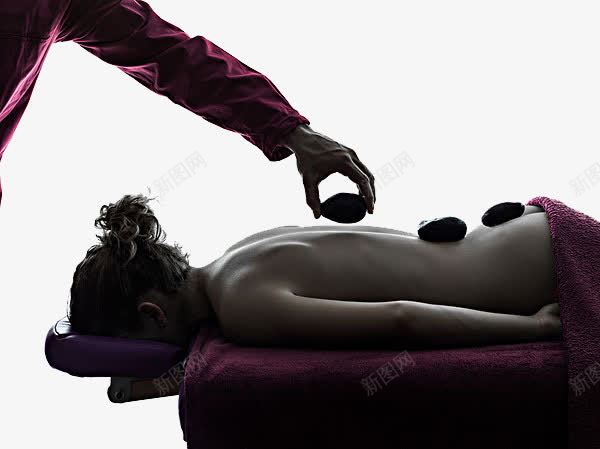 实物按摩师png免抠素材_新图网 https://ixintu.com 休息 减压 按摩 按摩师 放松 疗法 黑色剪影