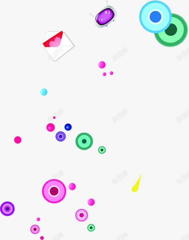 彩色的小球png免抠素材_新图网 https://ixintu.com PNG素材 五颜六色 免费 免费PNG 免费素材 漂浮 装饰