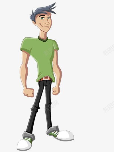 有肌肉的男人png免抠素材_新图网 https://ixintu.com 人物 强壮 短袖 绿色