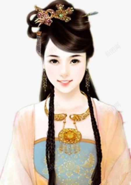 橙衣女子人物png免抠素材_新图网 https://ixintu.com 人物 女子 素材