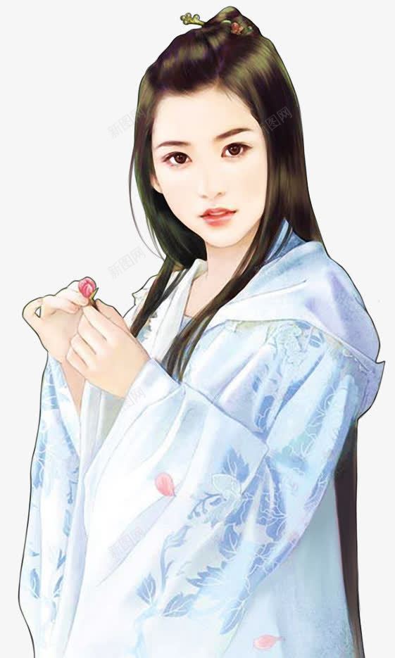 清纯女子人物创意手绘png免抠素材_新图网 https://ixintu.com 人物 创意 女子 清纯
