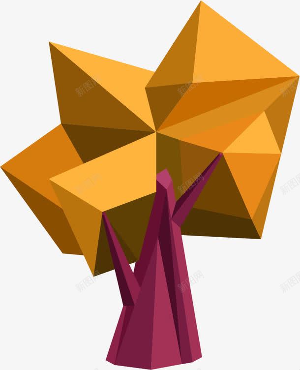 卡通几何树木png免抠素材_新图网 https://ixintu.com 几何树 卡通几何树木 卡通树 卡通树插画 彩色 抽象树 时尚 树木