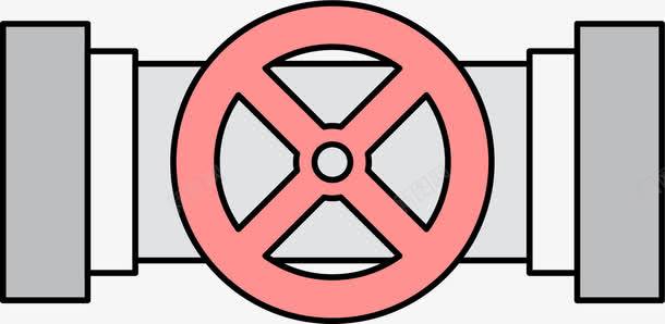 红色转盘灰色水管png免抠素材_新图网 https://ixintu.com 卡通水管 卡通管子 手绘管子 水管 灰色水管 管子 红色