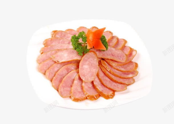 川味香肠png免抠素材_新图网 https://ixintu.com 产品实物 拼盘 番茄 美味 菜肴 装饰 香肠