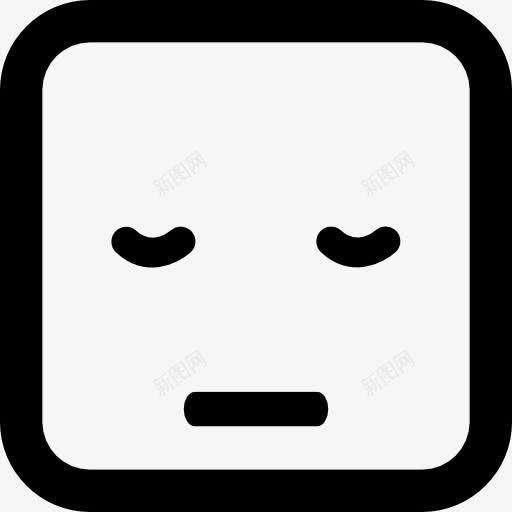 昏昏欲睡的表情的方脸图标png_新图网 https://ixintu.com 休息 困了 广场 接口 睡觉 累了 表情 表情轻松