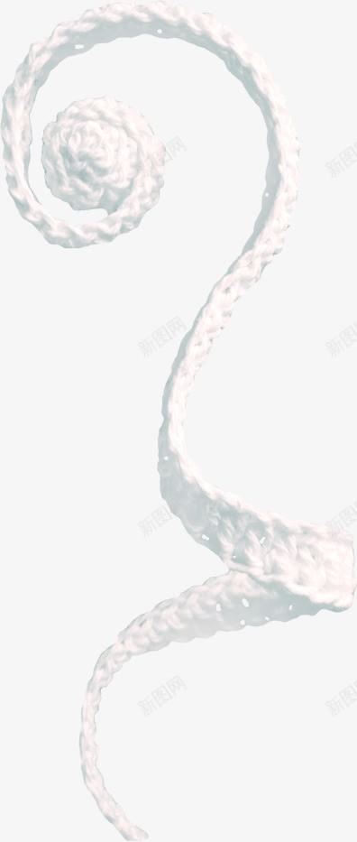 白绳装饰png免抠素材_新图网 https://ixintu.com 细绳 绳索 草绳 麻绳