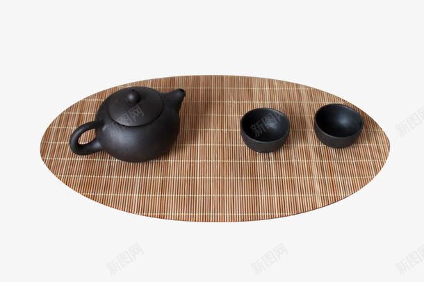 椭圆形茶席png免抠素材_新图网 https://ixintu.com 形状 椭圆 茶壶 茶席 茶杯