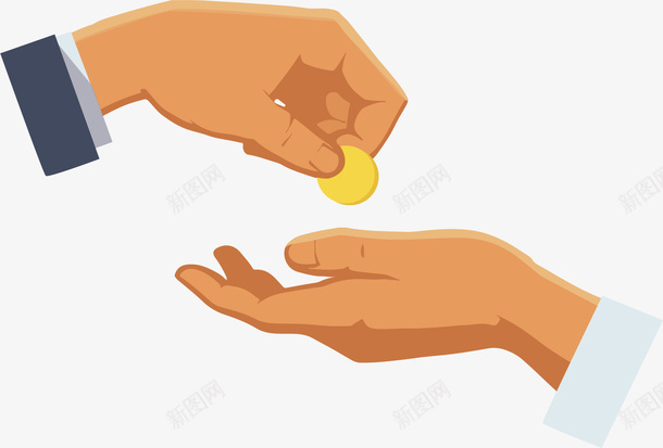 两只手交换金币矢量图ai免抠素材_新图网 https://ixintu.com 交换 卡通 商务 大手 手绘 设计 金币 矢量图