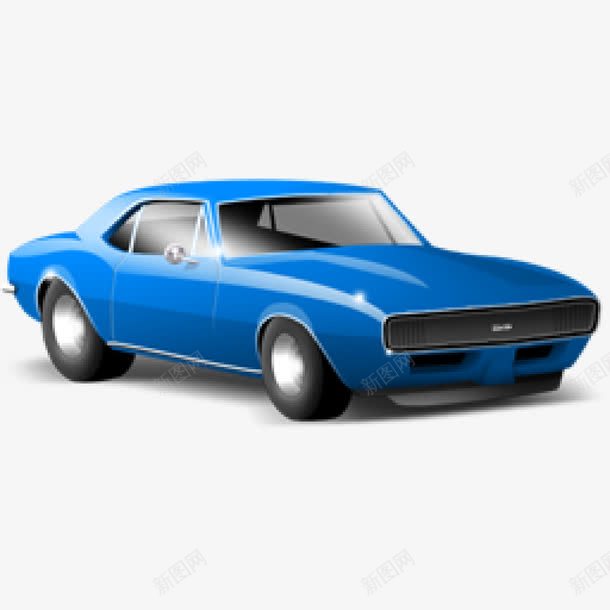 手绘小轿车矢量图ai免抠素材_新图网 https://ixintu.com 小轿车 汽车 蓝色 跑车 矢量图