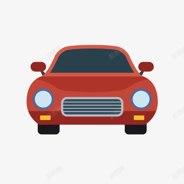 红色古典汽车小轿车png免抠素材_新图网 https://ixintu.com 古典 小轿车 汽车 红色