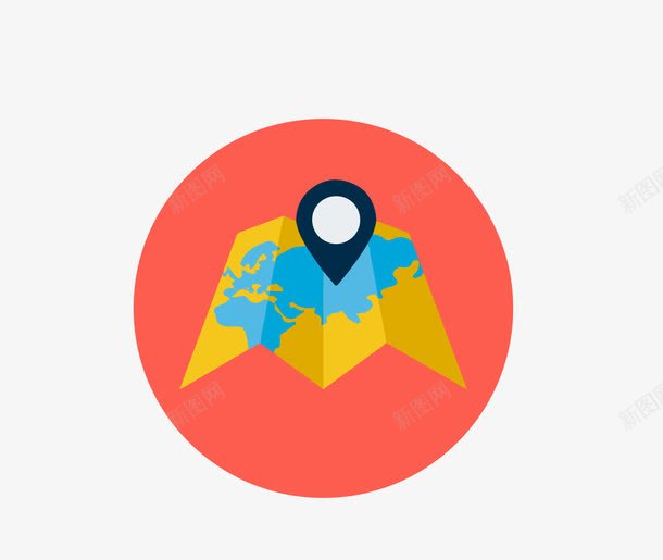 地图关键点图标png_新图网 https://ixintu.com ai格式 icon ppt 关键点 创意 图标 图案 地图 扁平设计 数据