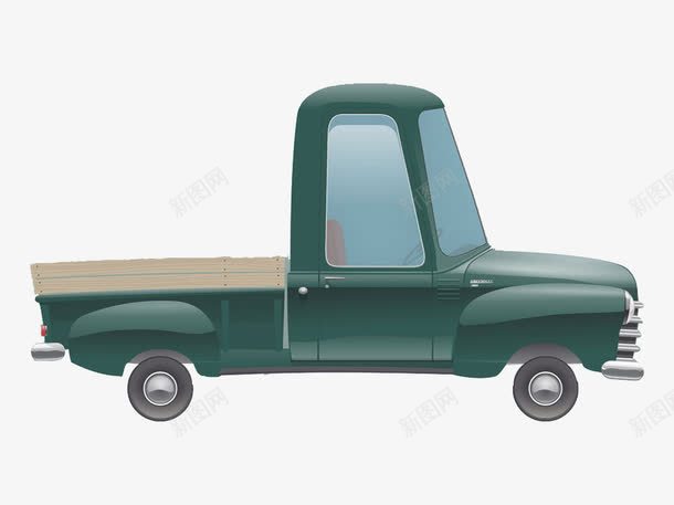 货车png免抠素材_新图网 https://ixintu.com 小型货车 绿色车 货车