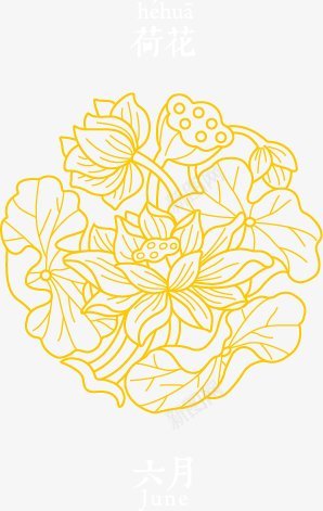 荷花花纹图标杂七杂八png_新图网 https://ixintu.com 图标 杂七杂八 花纹 荷花