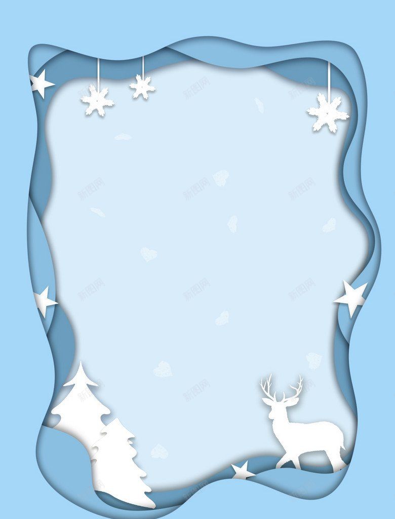剪纸风格雪地现代Q版纯排jpg设计背景_新图网 https://ixintu.com 剪纸风格雪地 现代Q版纯排