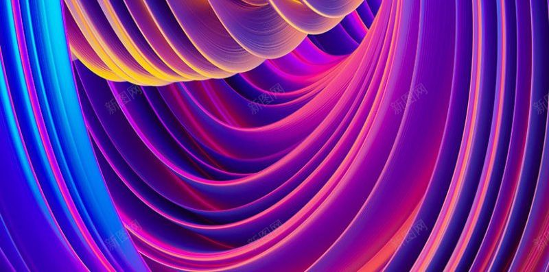 抽象时尚渐变曲线光线空间透视穿梭图案纹理待jpg设计背景_新图网 https://ixintu.com 待分类
