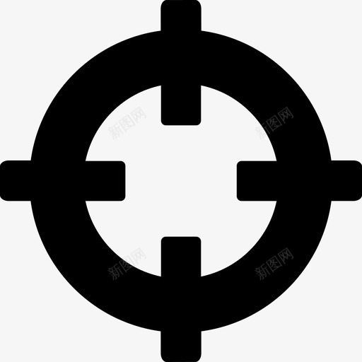 十字准线地图和旗帜图标svg_新图网 https://ixintu.com 十字准线 地图和旗帜