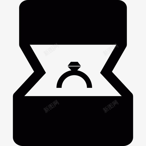 订婚戒指社交型图标svg_新图网 https://ixintu.com 社交型 订婚戒指