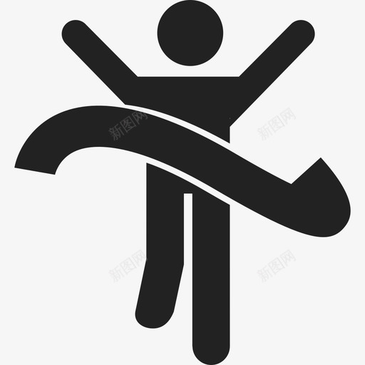 获胜的跑步者运动运动偶像图标svg_新图网 https://ixintu.com 获胜的跑步者 运动 运动偶像