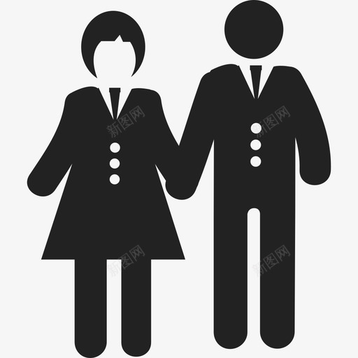 生意上的夫妻人人图标svg_新图网 https://ixintu.com 人 生意上的夫妻