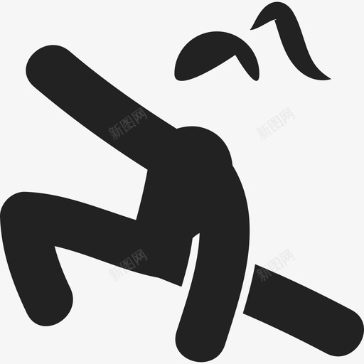 体操女孩人人2图标svg_新图网 https://ixintu.com 人 人2 体操女孩