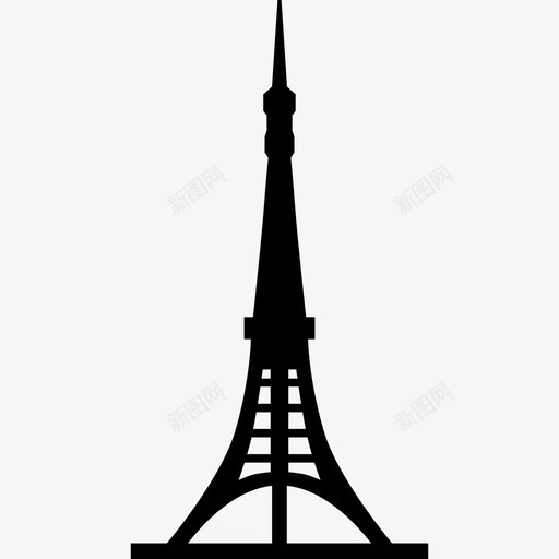 东京塔旅游纪念碑图标svg_新图网 https://ixintu.com 东京塔 旅游 纪念碑