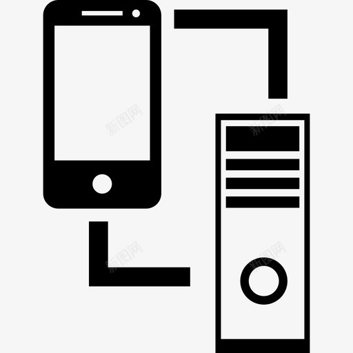 从电话到计算机技术的转换图标svg_新图网 https://ixintu.com 从电话到计算机 技术的转换