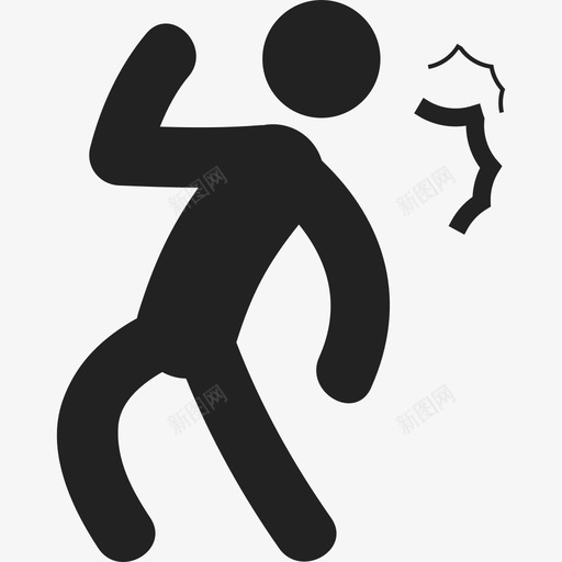 人受打击人人图标svg_新图网 https://ixintu.com 人 人受打击