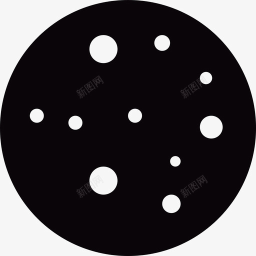 有陨石坑的月亮食物图标svg_新图网 https://ixintu.com 有陨石坑的月亮 简笔画陨石坑 食物