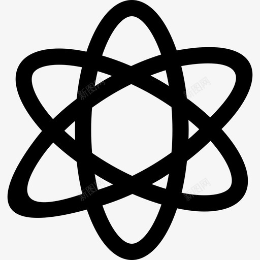 能量原子图标svg_新图网 https://ixintu.com 能量原子