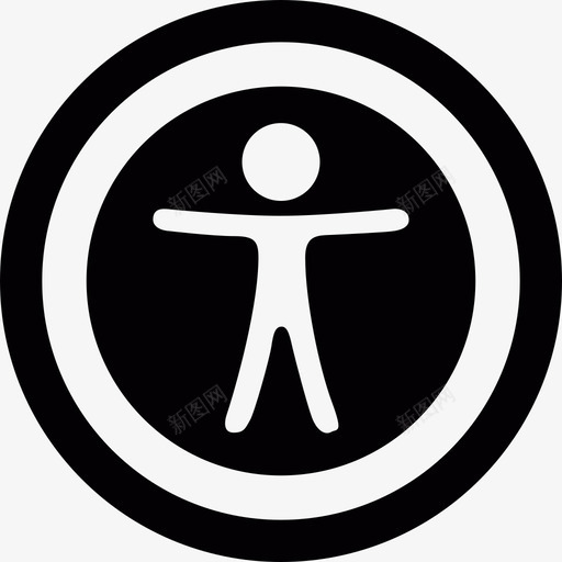 张开双臂招牌图标svg_新图网 https://ixintu.com 展开双臂 张开双臂 招牌