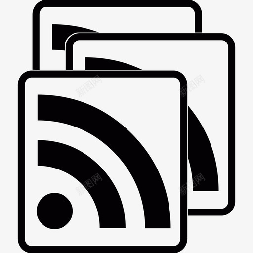RSS标识技术图标svg_新图网 https://ixintu.com RSS标识 技术