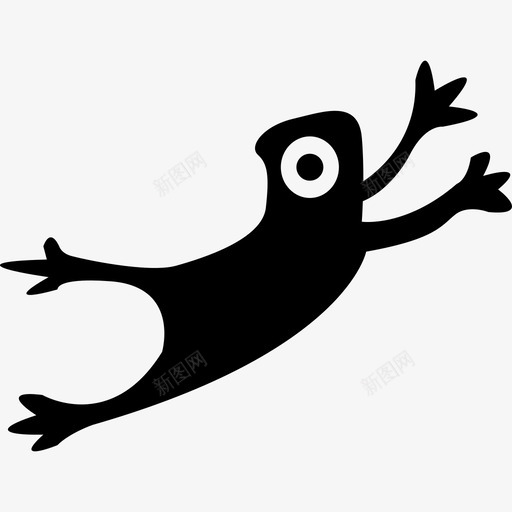 跳蛙动物图标svg_新图网 https://ixintu.com 动物 跳蛙
