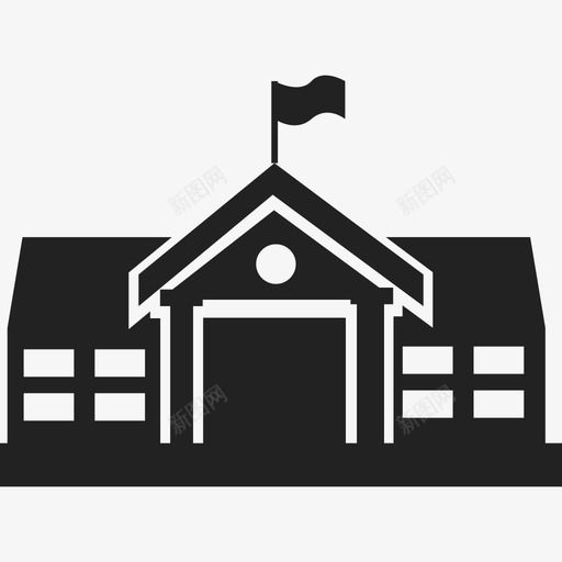 老学校受教育已满图标svg_新图网 https://ixintu.com 受教育 已满 老学校