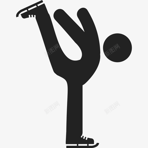 溜冰人人图标svg_新图网 https://ixintu.com 人 溜冰