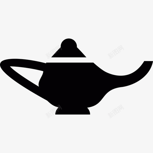 神灯工具和器具图标svg_新图网 https://ixintu.com 工具和器具 神灯 许愿神灯