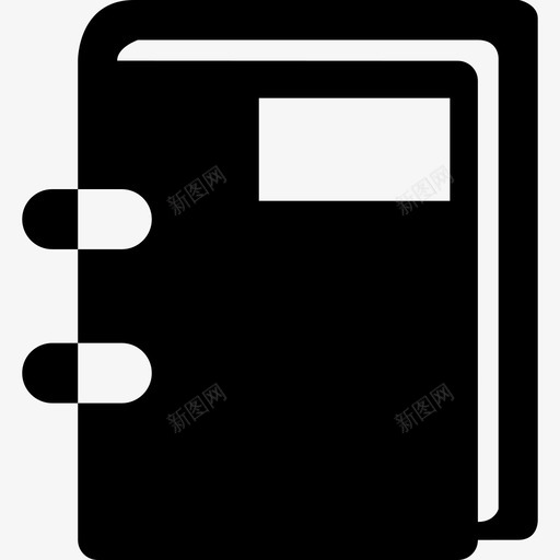 带标签的日记图标svg_新图网 https://ixintu.com 带标签的日记