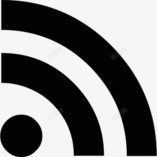 RSS标识技术图标svg_新图网 https://ixintu.com RSS标识 技术