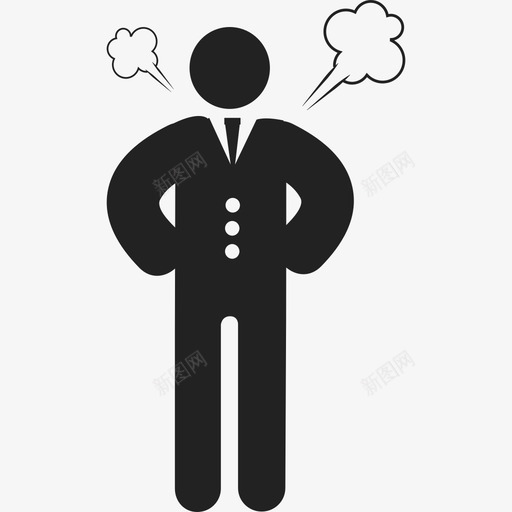 愤怒的老板生意人人2图标svg_新图网 https://ixintu.com 人2 愤怒的老板 生意人