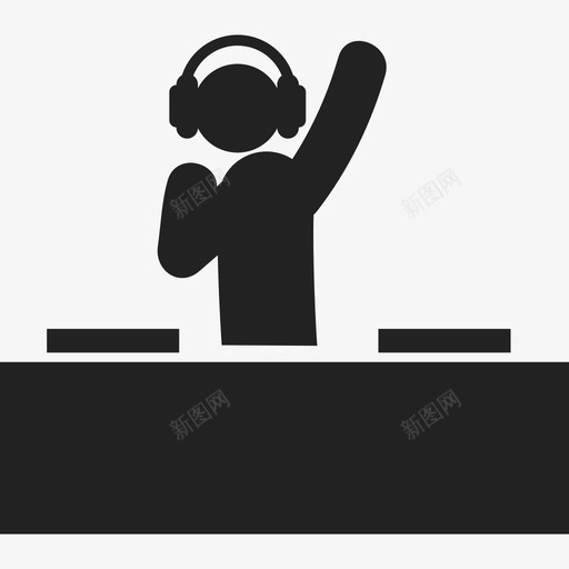 派对Dj人物人物2图标svg_新图网 https://ixintu.com 人物 人物2 派对Dj