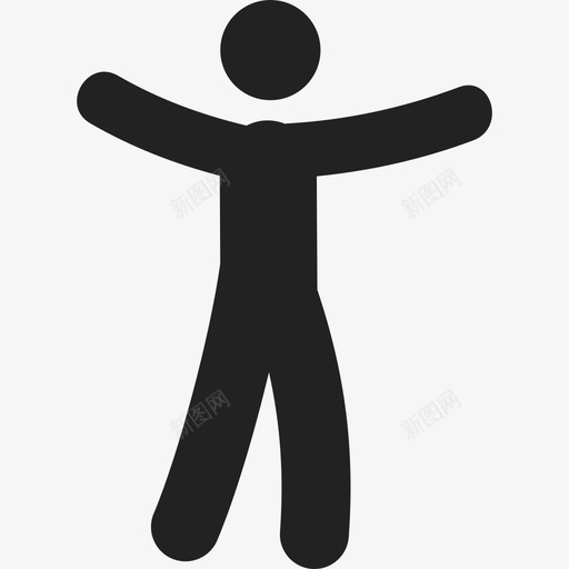 张开双臂的人人人2图标svg_新图网 https://ixintu.com 人 人2 展开双臂 张开双臂的人