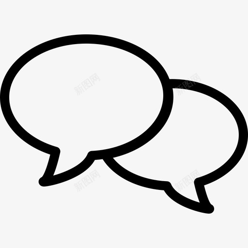 两个演讲气球社交的通用的12个图标svg_新图网 https://ixintu.com 两个演讲气球 社交的 通用的12个