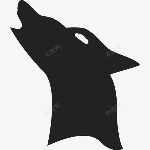 狼嚎动物丢7局满2图标svg_新图网 https://ixintu.com 丢7局满2 动物 狼嚎