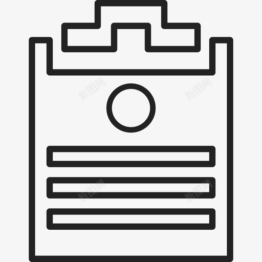 申请表商务通用01图标svg_新图网 https://ixintu.com 商务 申请表 通用01