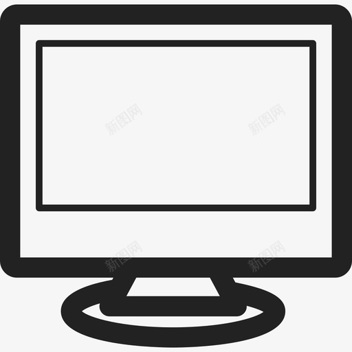 电视监视器计算机通用04图标svg_新图网 https://ixintu.com 电视监视器 计算机 通用04