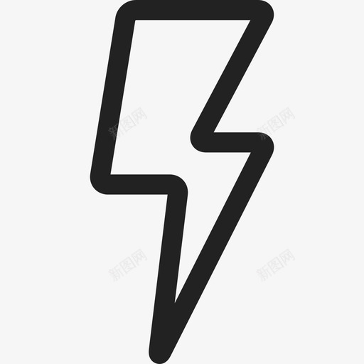 闪电接口通用04图标svg_新图网 https://ixintu.com 接口 通用04 闪电
