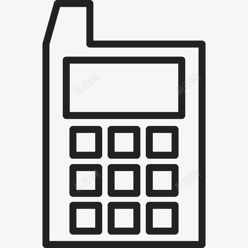 简单计算器工具和器具通用01图标svg_新图网 https://ixintu.com 工具和器具 简单计算器 通用01
