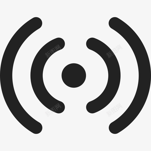 Wifi信号接口通用03图标svg_新图网 https://ixintu.com Wifi信号 接口 通用03