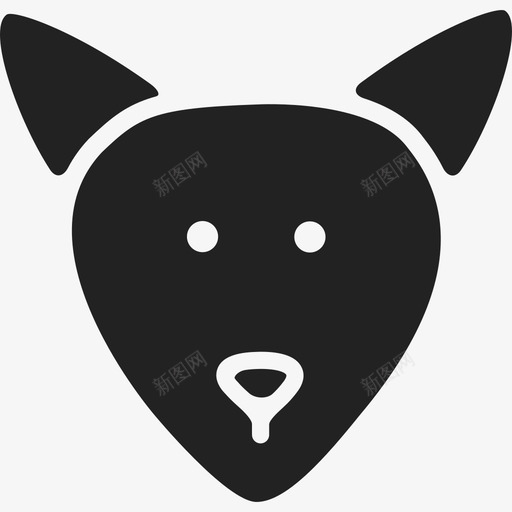 狐狸头动物野生动物图标svg_新图网 https://ixintu.com 动物 狐狸头 野生动物
