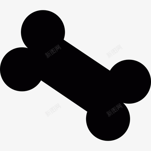 骨头形状野生动物图标svg_新图网 https://ixintu.com 形状 野生动物 骨头