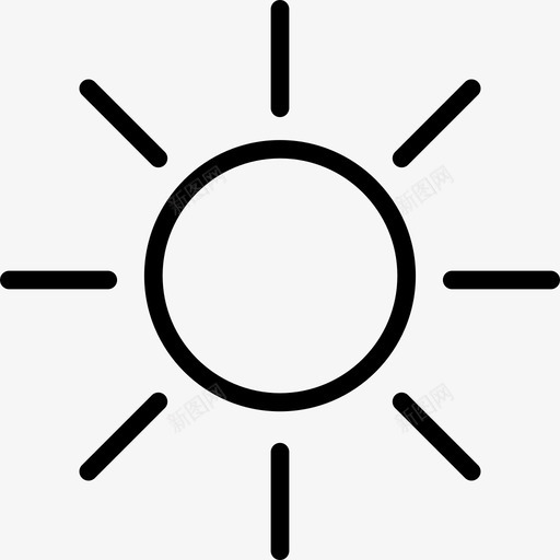 太阳光ios7超轻图标svg_新图网 https://ixintu.com ios7超轻 太阳光